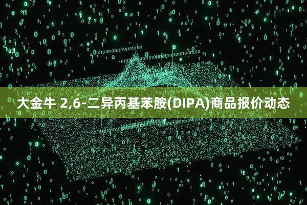 大金牛 2,6-二异丙基苯胺(DIPA)商品报价动态
